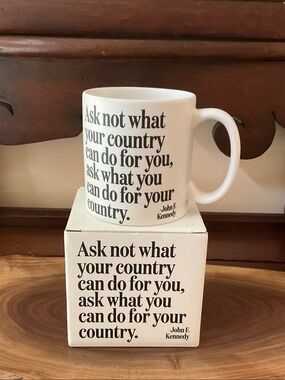 Quotable mugs - President John F Kennedy quote